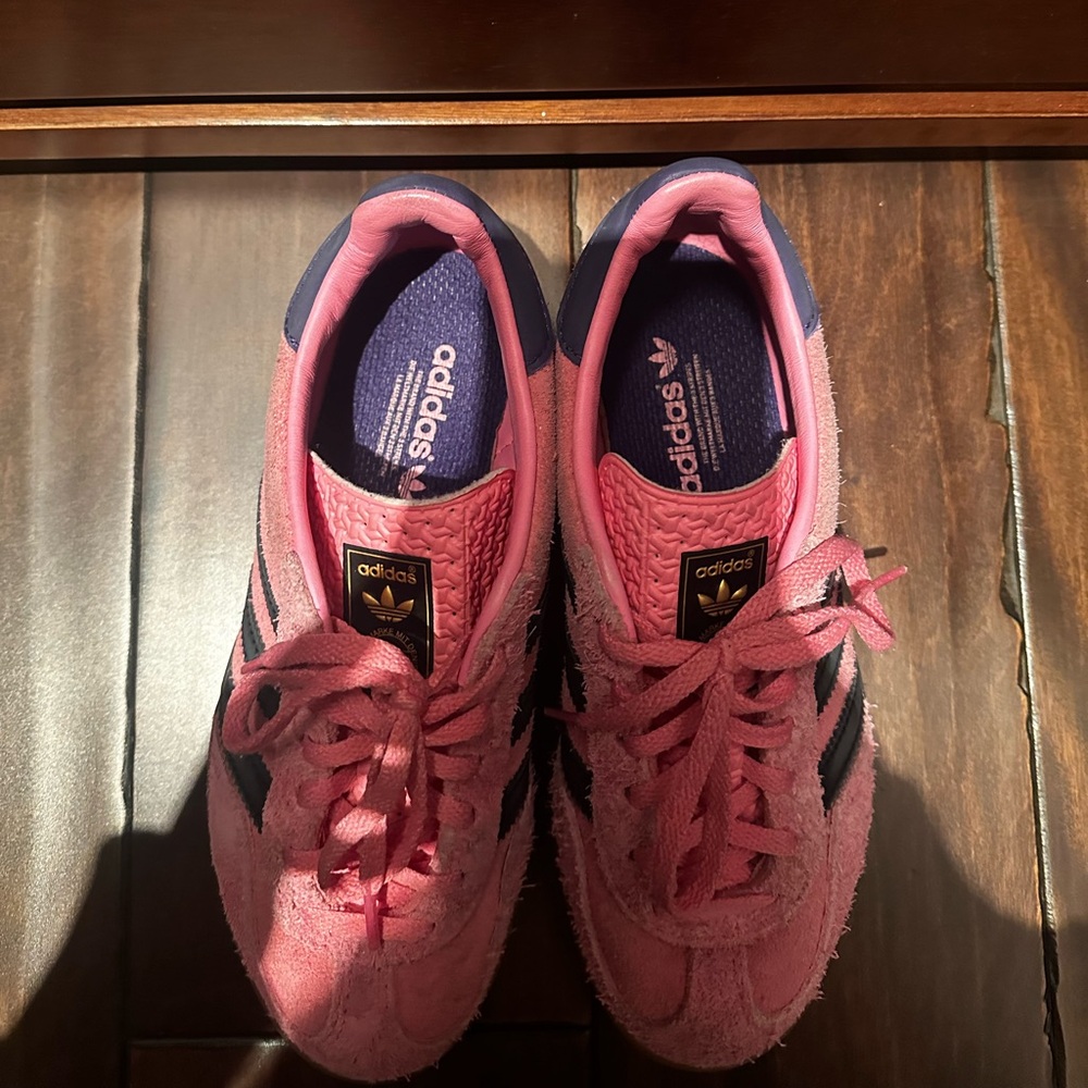 Adidas Gazelle in Pink, worn twice